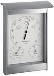 Wetterstation H215xb145xt70mm Silber/wei&szlig; Alu/ku F.innen/au&szlig;en Tfa