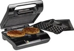 01.117002.01.001 Elektro Kontaktgrill Kontrollleuchte, Antihaftbeschichtung Schwarz -