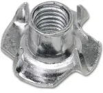 Parco Einschlagmuttern Mit 4 Einschlagspitzen M5 X 10 Mm, Verzinkt, 100 St&uuml;ck