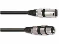Omnitronic - XLR-Kabel 3-polig, 1,5 m, schwarz