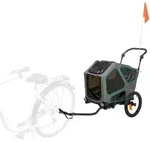Fahrrad-anh&auml;nger M:71x95x85/138cm,grau/salbei