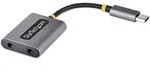 Startech.com Usbc- Audio-splitter Grau