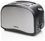 Toaster Edelstahl 2 Schlitze 6 Stufen, Automatische Abschaltung 800 Watt