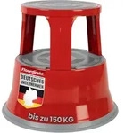 Casa Pura - Rollhocker Elefantenfu&szlig; Stahl T1 Rot