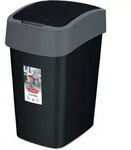 Flip Bin 25l Abfallbeh&auml;lter, Schwarz - Curver