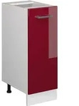 Apothekerschrank R-line, Bordeaux Hochglanz, 30 Cm Ohne Arbeitsplatte Vicco