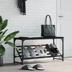 Schuhregal Schwarz 90x30x45 Cm Holzwerkstoff Vidaxl