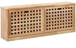 Schuhbank 94 X 20 X 38 Cm Walnussholz Massiv - Vidaxl