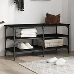 Schuhbank Schwarz 100x38,5x49cm Holzwerkstoff Vidaxl