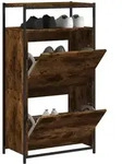 Schuhschrank R&auml;uchereiche 60x34x112 Cm Holzwerkstoff - Vidaxl