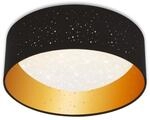 Moderne Led Deckenleuchte Maila 32,5 Cm In Schwarz Und Gold