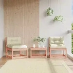 Gartensofas Mit Kissen 2 Stk. Massivholz Douglasie - Vidaxl