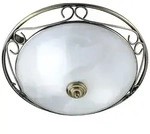 Searchlight - Antik Stil Messing Decken Lampe Wohn Zimmer Beleuchtung Marmor Optik