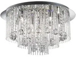 Searchlight - Beatrix - Led 8 Light Flush Deckenleuchte Chrom, Kristall, G9
