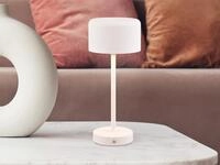 Reality Leuchten - Akku Tischleuchte Jeff Per Usb Aufladbar, Sensordimmer, Wei&szlig;,