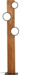 Lampe Cheesy Led Stehleuchte 140cm Matt Schwarz/holz Braun 20 W Led Integriert -