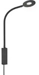 Wandleuchte Wandlampe Schlafzimmerlampe Led Leseleuchte Flexo-arm Schwarz H 50cm
