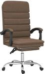 B&uuml;rostuhl Mit Massagefunktion Braun Stoff Vidaxl