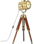 Vidaxl Tripod Floor Lamp Solid Mango Wood 69 Cm
