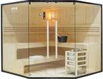 Home Deluxe - Traditionelle Sauna Shadow Xl Big - 200 X 200 Cm F&uuml;r 6 Personen Sauna