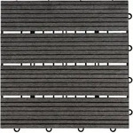 Home Deluxe - Wpc Klickfliese Bavaro - Anthrazit - 6 M2 - 11 Fliesen &Aacute; 30 X 30 Cm I