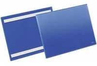 Etikettentasche B297xh210mm Blau Selbstklebend