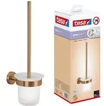 Moon Wc-garnitur, Set Mit Halter & Wc-b&uuml;rste In Geb&uuml;rsteter Bronze, Mit Satiniertem