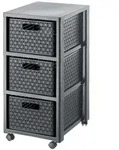 Country-rollcontainer Mit 3 Schubladen In Rattanoptik De, Bpa-freier Kunststoff...