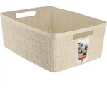 12l Curver Jute-aufbewahrungsbeh&auml;lter, Cremefarben