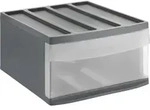 Rotho - Schubladenbox Mono Systemix L 1 Schub Anthrazit Boxen, K&ouml;rbchen &...