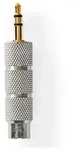 Stereo Audio Adapter 35 Mm Stecker 635 Mm Buchse Vergoldet Gerade Metall Gold Metall