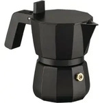Alessi Moka Dc06/1 B Espressokocher 1 Tasse Schwarz Aus Aluminium Design David