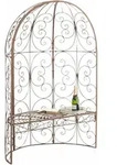 Halbpavillon Rosie Mit Sitzbank Antik Braun
