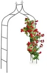 Relaxdays - Rosenbogen Metall, Torbogen Garten, Hxbxt: 260 X 140 X 38 Cm, Stabiler