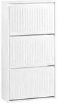 Sobuy Fsr165-h-w Schuhkipper Mit 3 Klappen Schuhablage Schuhschrank Schmal...