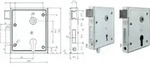 Fp - Universal-kastenschloss 79pk Din Links/rechts Pz Mit Dr&uuml;cker Und Schild