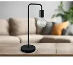 Minimalistische Led Tischleuchte, Metall Schwarz Matt, H&ouml;he 51cm