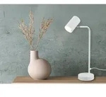 Led Schreibtischlampe In Wei&szlig; Matt, Spot Schwenkbar, H&ouml;he 45cm