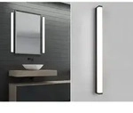 Badezimmer Wandleuchte Ip44 Led 12w Fabio Nero L80 Cm Trio Beleuchtung