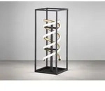 Led Tischleuchte Gian Schwarz Gold Dimmbar, H&ouml;he 50cm