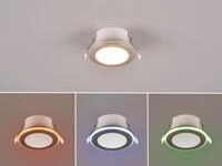Trio Leuchten - Led Einbaustrahler Argus Chrom Mit Fernbedienung Dimmbar &...