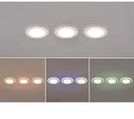 Trio Leuchten - 3er Set Led Einbaustrahler Argus Wei&szlig; Mit Fernbedienung Dimmbar &