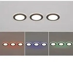 Trio Leuchten - 3er Set Led Einbaustrahler Argus Schwarz Mit Fernbedienung Dimmbar &