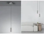 Led Pendelleuchte 1-flammig Metall In Silber, &Oslash; 12cm