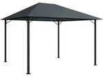 Quick-star - Metall Garten Pavillon Nizza 3x4m Grau Ral 7012