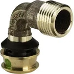 Viega - Bogen 90 Grad Mit Sc Raxofix 5314 In 16mm X R1/2 Siliziumbronze