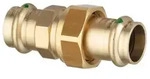 Viega - Verschraubung Mit Sc Sanpress 2260 Flachdichtend In 28mm Siliziumbronze