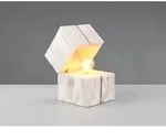 Aufklappbare Led Tischleuchte Treasure Aus Holz Wei&szlig;, H&ouml;he 16cm