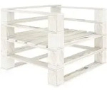Vidaxl - Outdoor-sessel Paletten Holz Wei&szlig;
