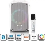 Bluetooth-karaoke-system Mit Drahtlosem Mikrofon Und Led-beleuchtung